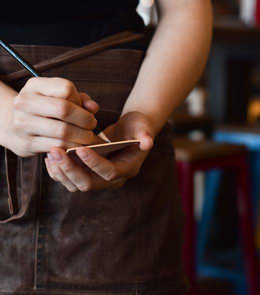 waitress working